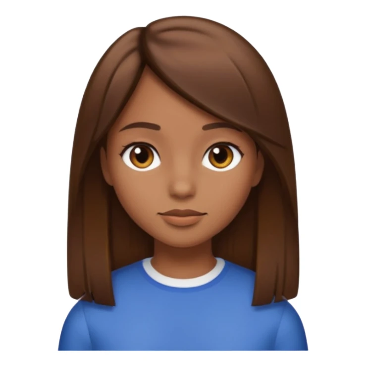 Sou uma rapariga,  morena, cabelo liso, castanho, comprido ,baixa  sticker