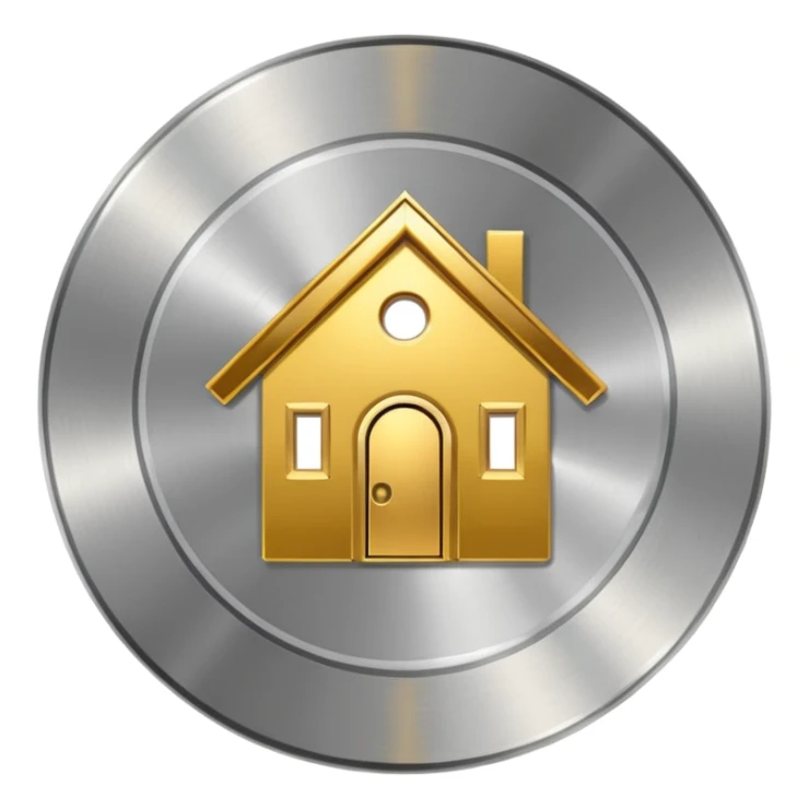 platinum vinyl with a gold house logo in the middle sticker