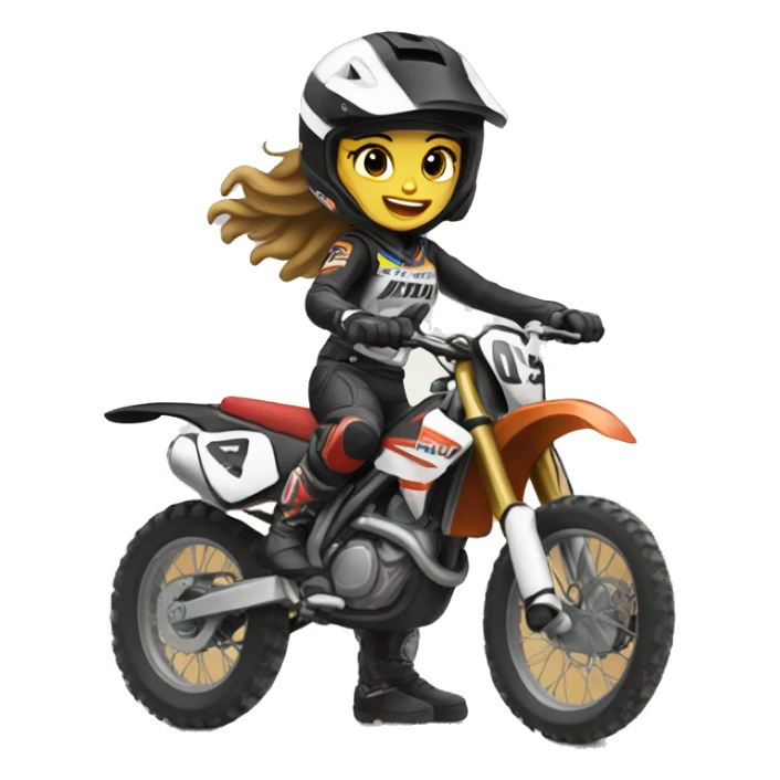 motocross women sticker