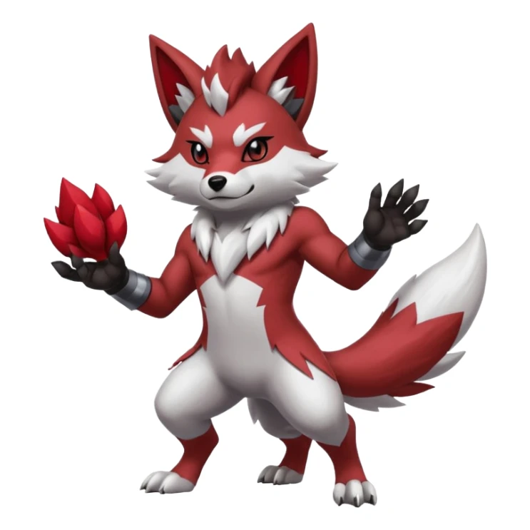 Lycanroc-Zangoose-Zorua-fusion sticker