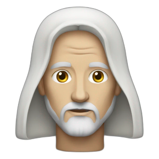 cosmic-jedi-baldness-christ-hood sticker