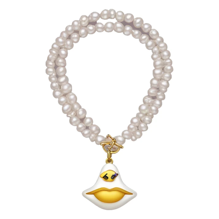 vivienne westwood pearl necklace sticker