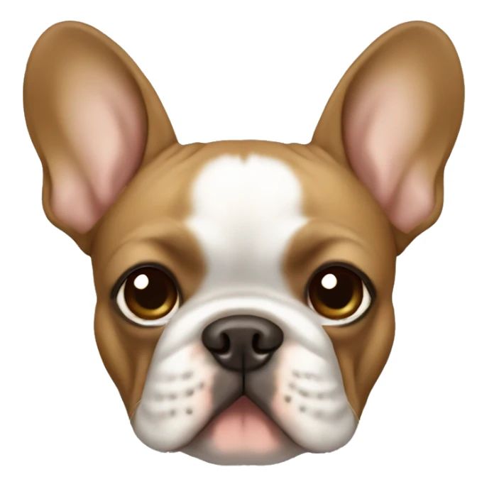 light brown french bulldog sticker