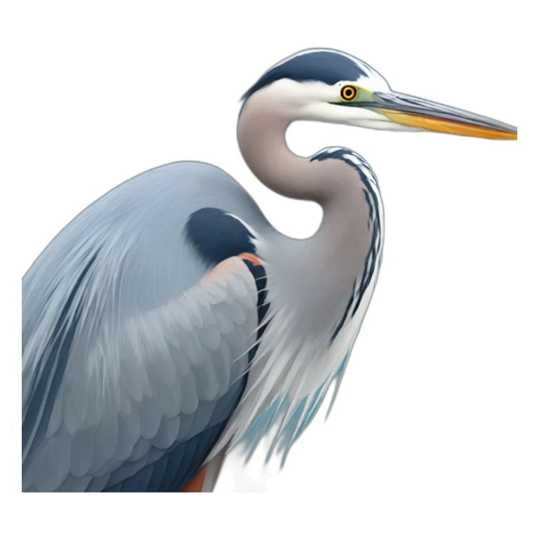 Blue heron sticker