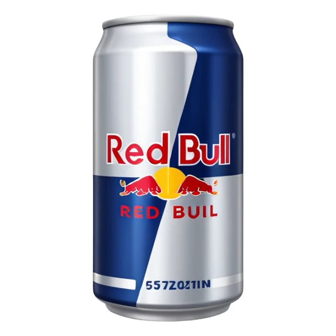 Black an white redbull sticker