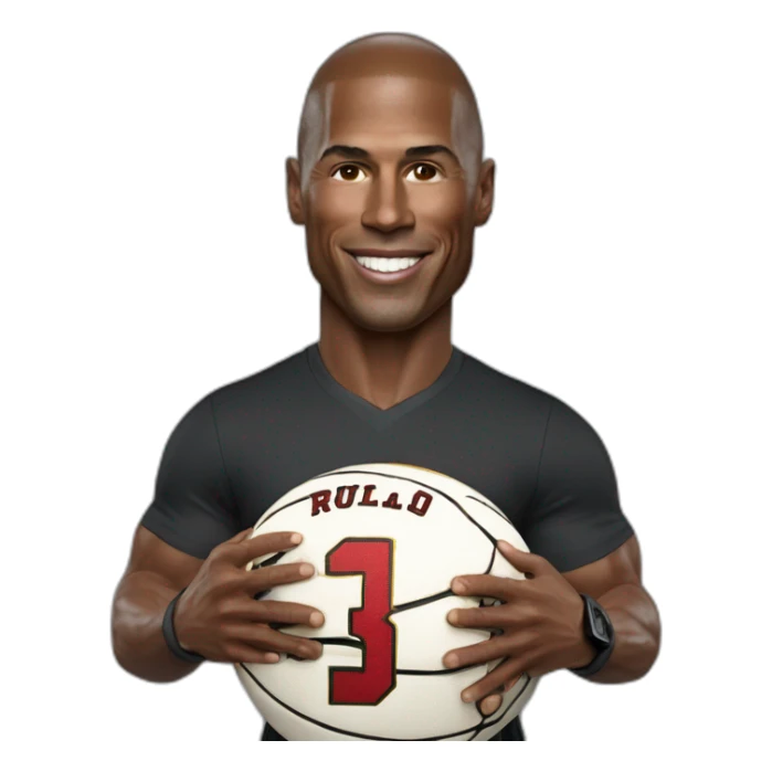ronaldo fusionner avec michael jordan sticker