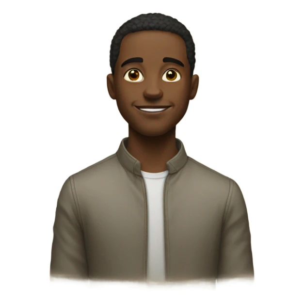 portrait of a young man that is very small with very large feet sticker