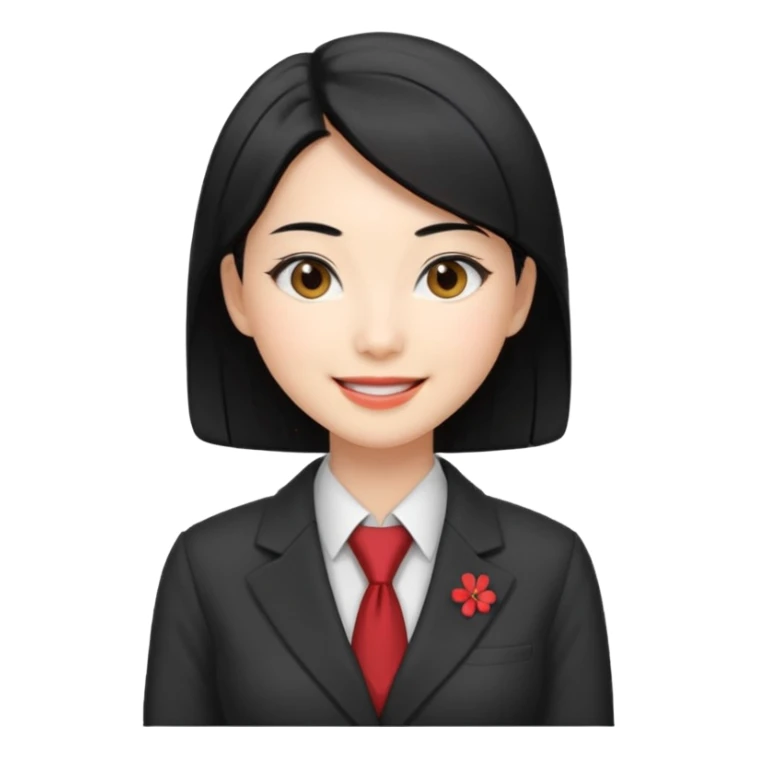 i need an image of a japanese woman analyst sticker