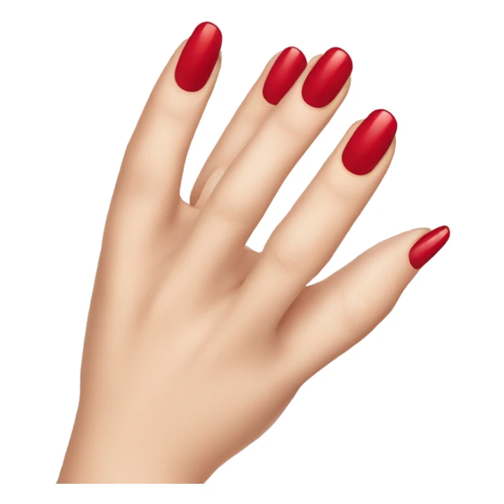 Nail Polish emoji with red nails  sticker