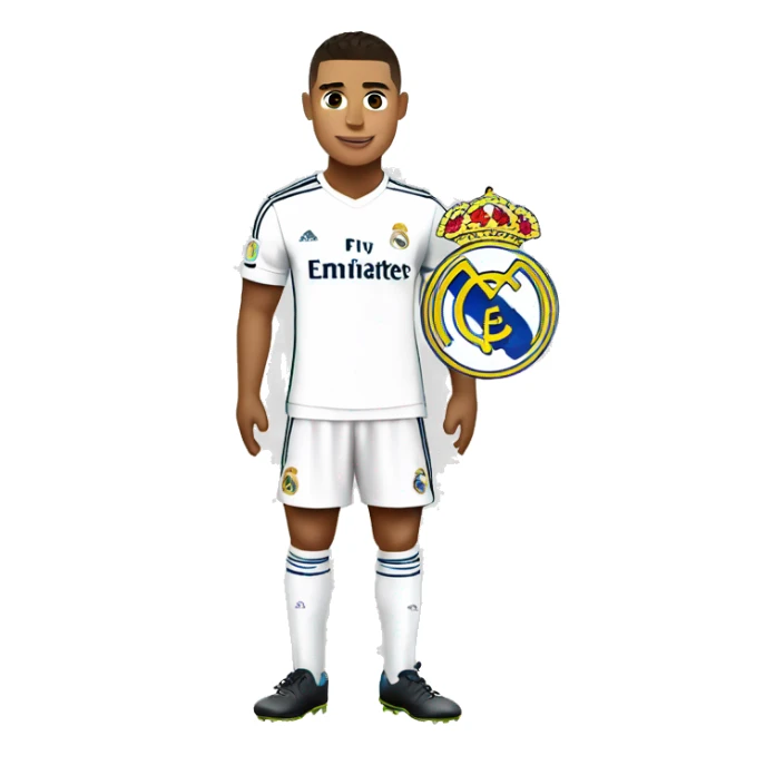 Ronaldo with real madrid jersey say thankyou sticker