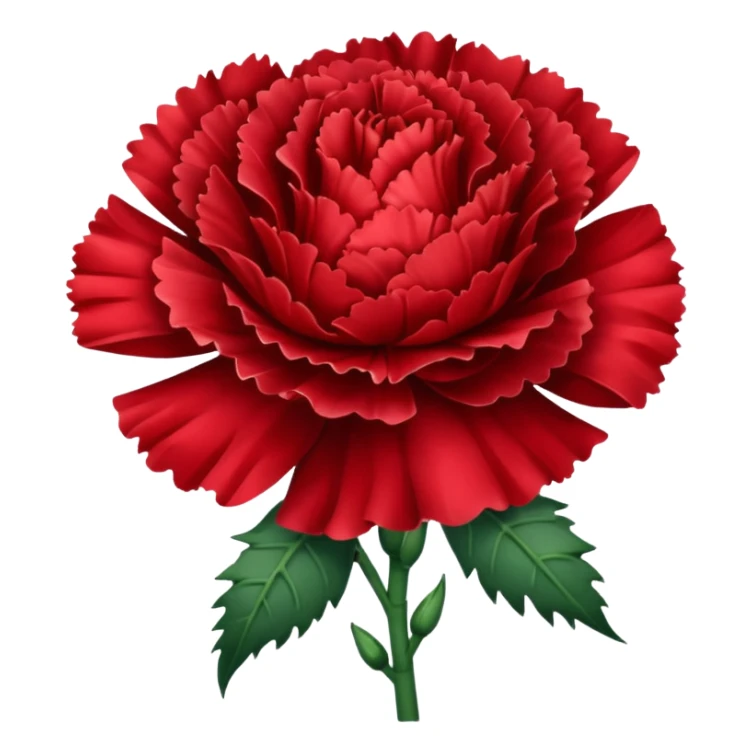 more carnation less rose. Darker red and transparent background sticker