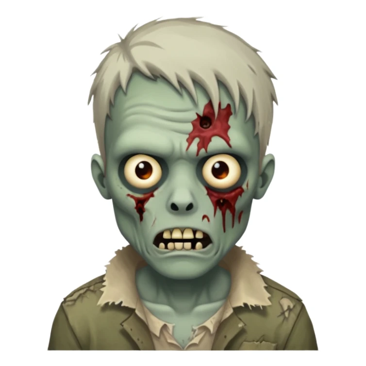 Make a zombie that have a scar in his head like 67 sticker