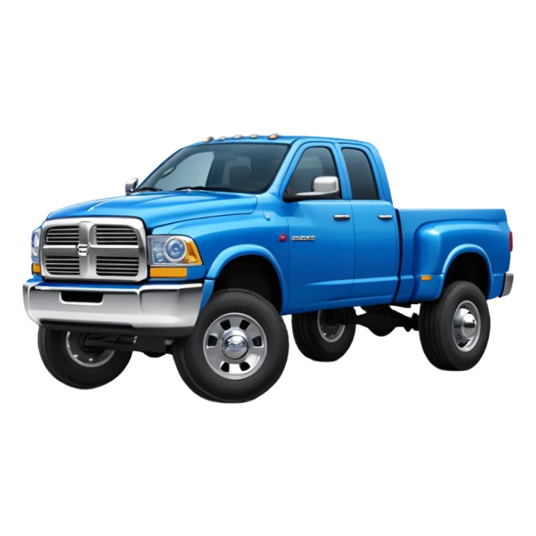 2nd gen dodge truck dually blue sticker