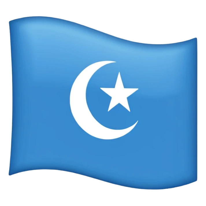 Somalia flag but with shahada in the middle sticker