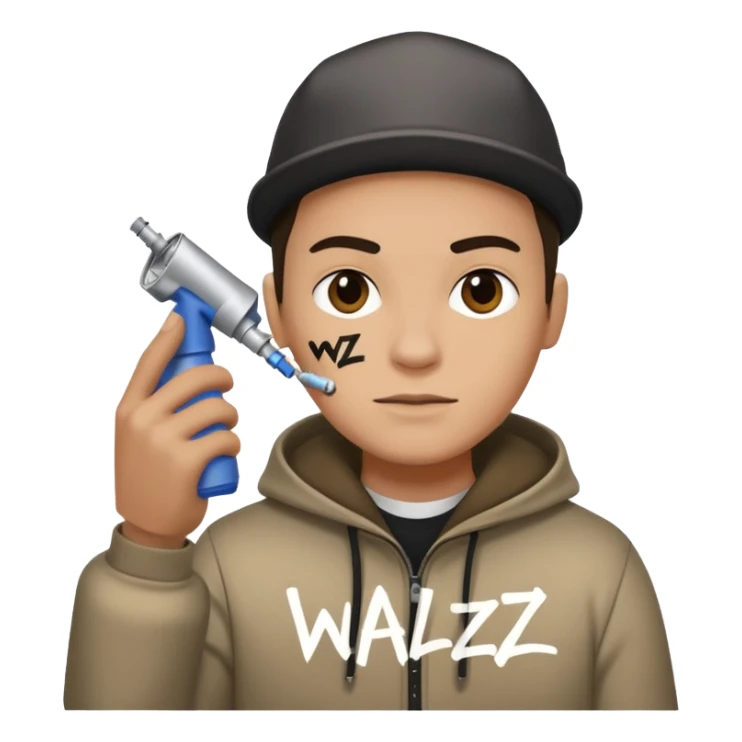 Sprays graffiti avec écris WALZ dessus  sticker