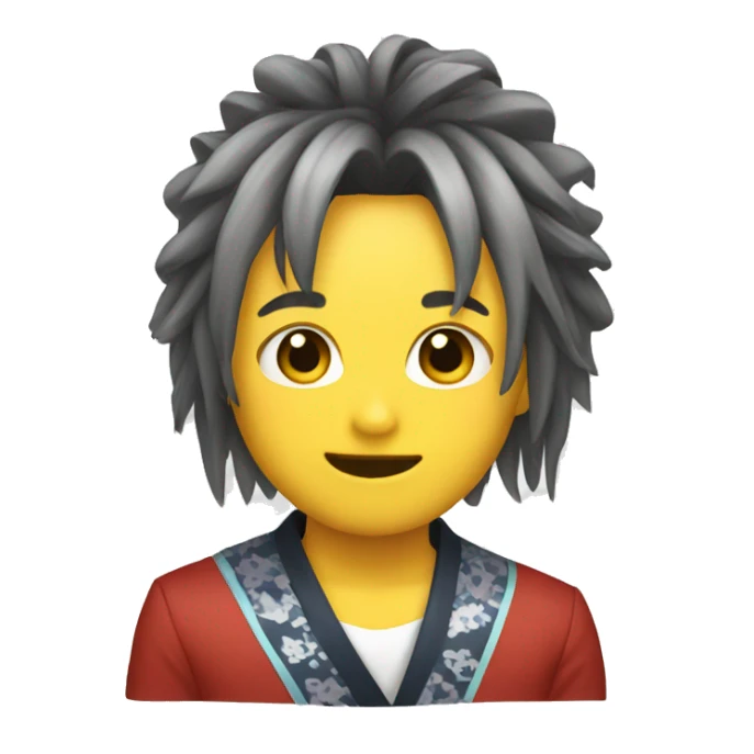 Japanese hair band emoticon sticker