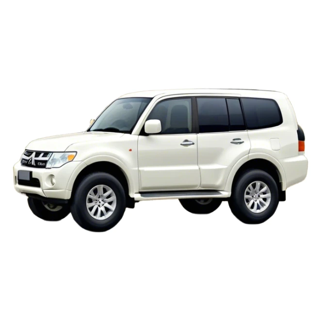 Mitsubishi Pajero - Mitsubishi (Model Year: 2021) (Iconic colour: White) sticker
