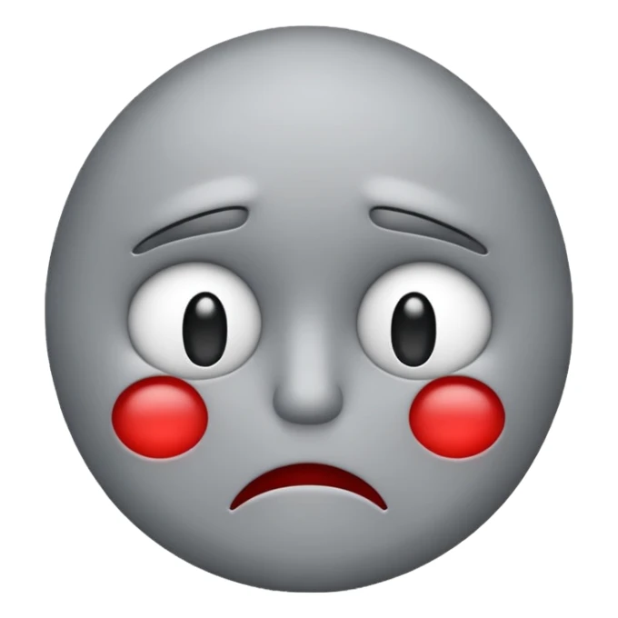 unhappy emoji overlapping another unhappy emoji sticker