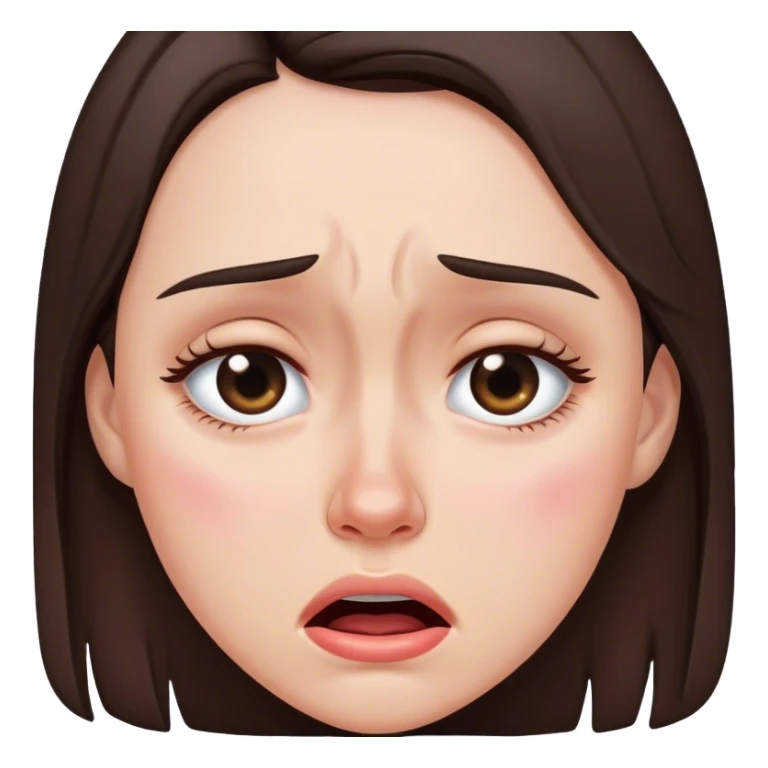 Crying brunette  sticker