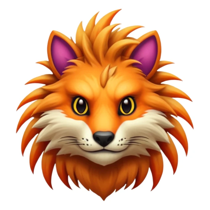 Realistic elegant beautiful pretty furry warm lush badass cool tropical colorful edgy exotic Fakémon-Pokémon-Vernid-creature sticker