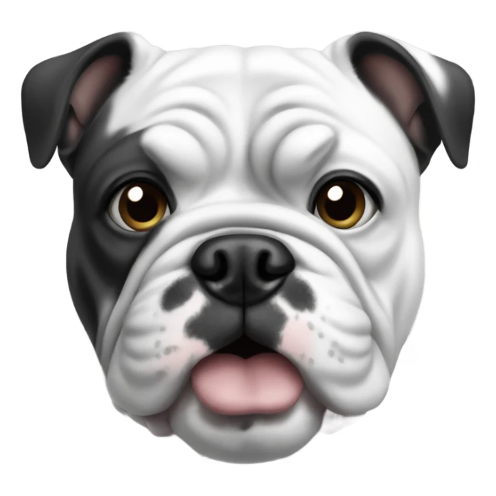 Bulldog francés black and white  sticker