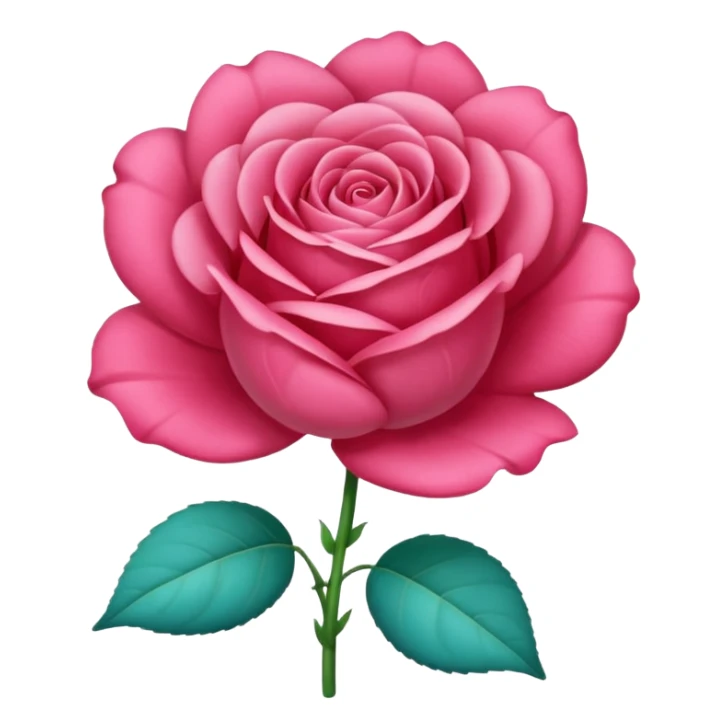 Una rosa de color turquesa sticker
