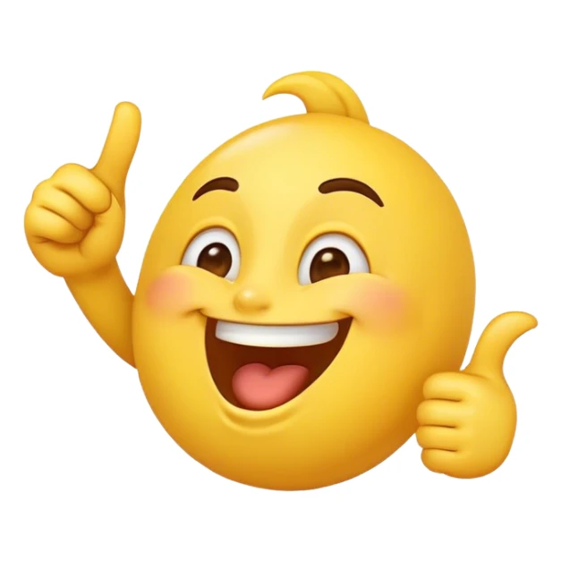 Un emojis qui rie et qui pointe du doigt en se moquant  sticker