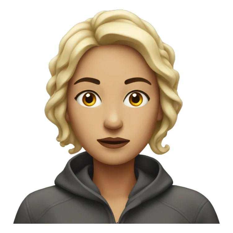 A woman with a chaotic mind sticker