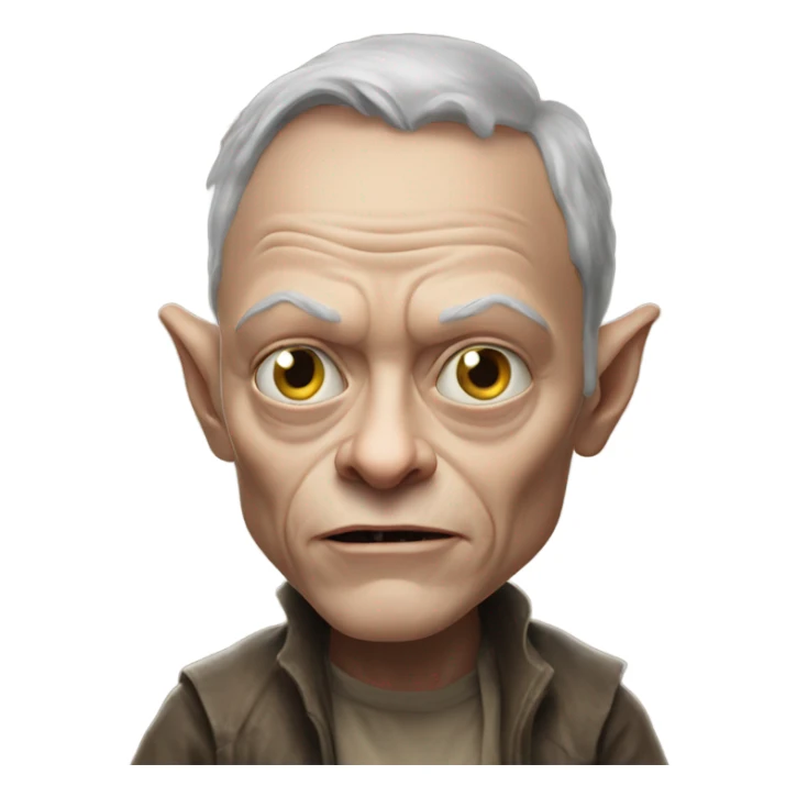 Elon musk as Golum  sticker