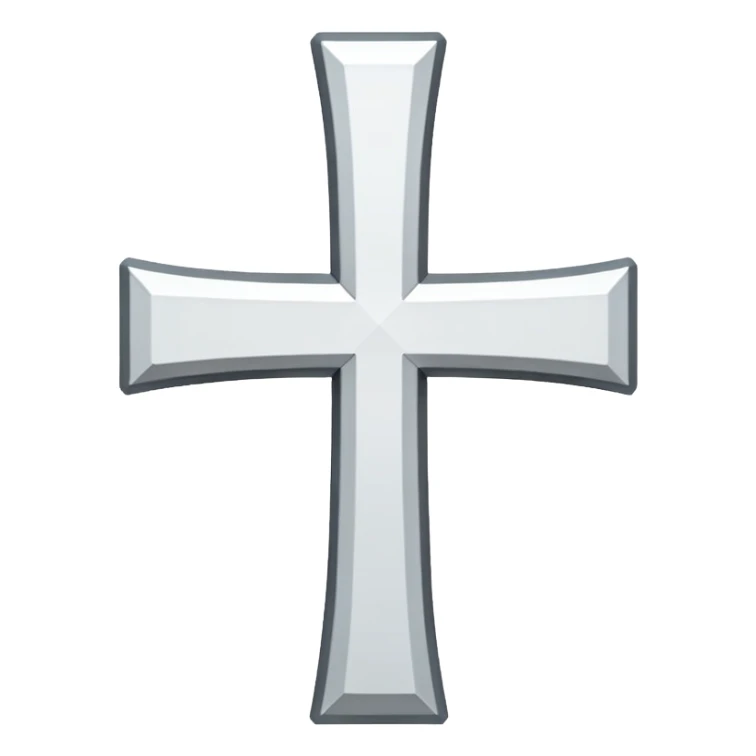 the normal cross emoji sticker