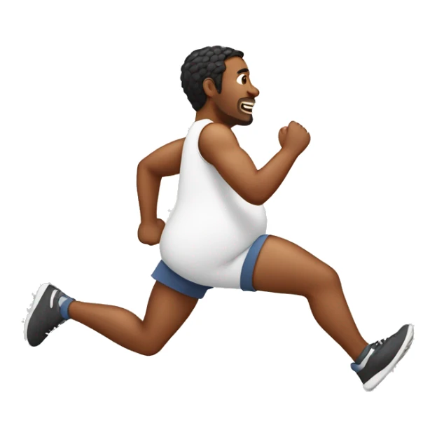 running pregnant man who is very pregnant sticker