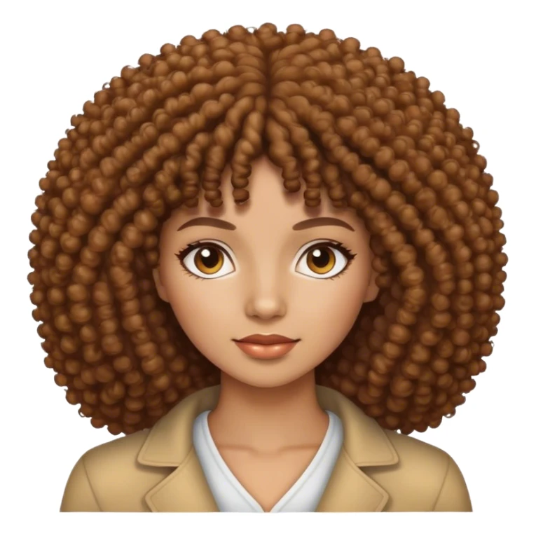 Photographer woman with brown curly Afro  sticker