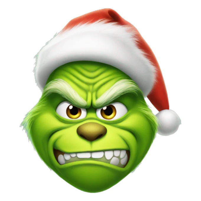 Grinch football sticker