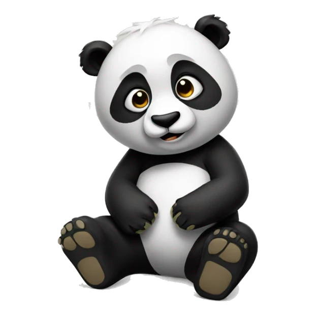 drunk panda sticker