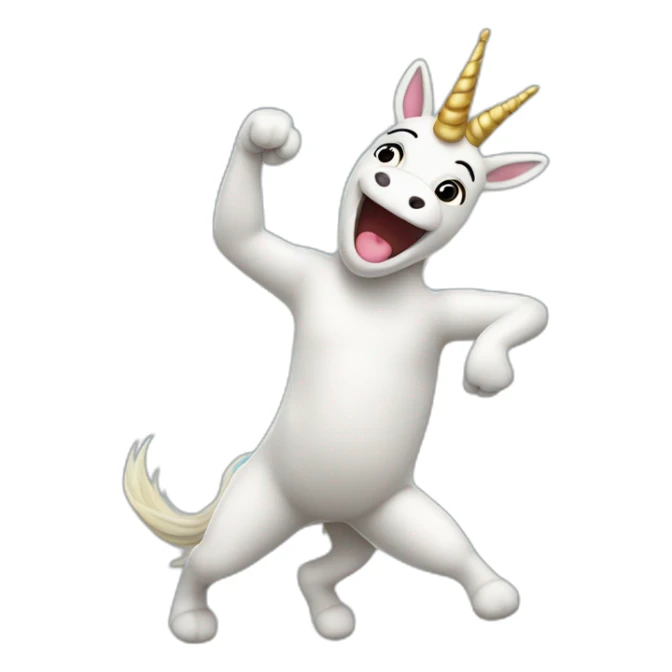 Licorne qui fait un dab sticker