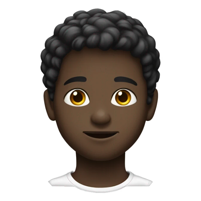 niño cabello negro liso cara alargada, moreno claro sticker