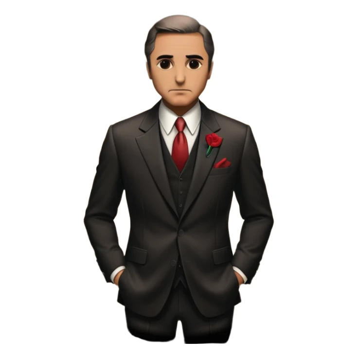 the godfather, mysterious silhouette sticker