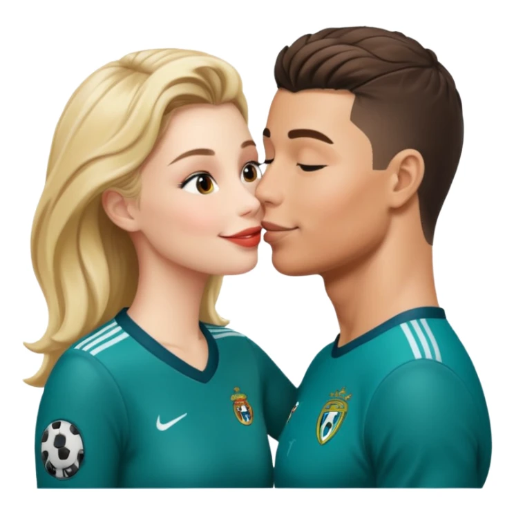 Georgina kissing ronaldo sticker