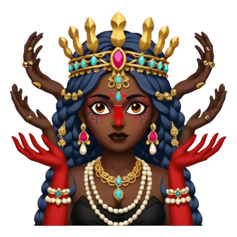 Hindu deity Kali Maa emoji sticker