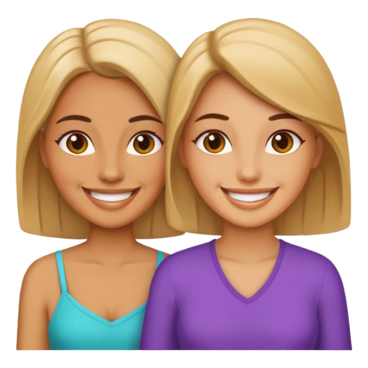 2 woman with tities out sticker