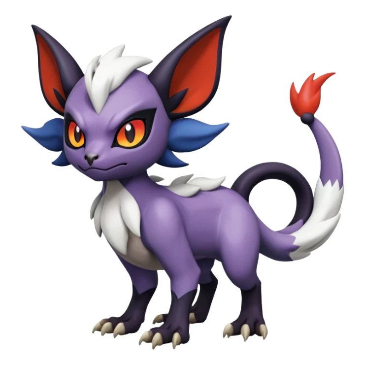 Litten-Absol-Noibat-Noivern-Hybrid (Full body) sticker