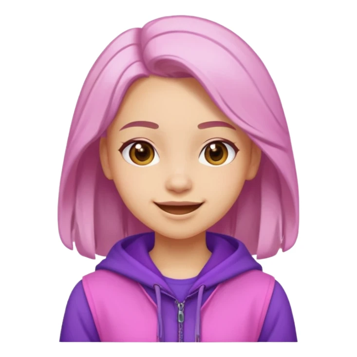 something with palia game vibe in purple or pink colour sticker