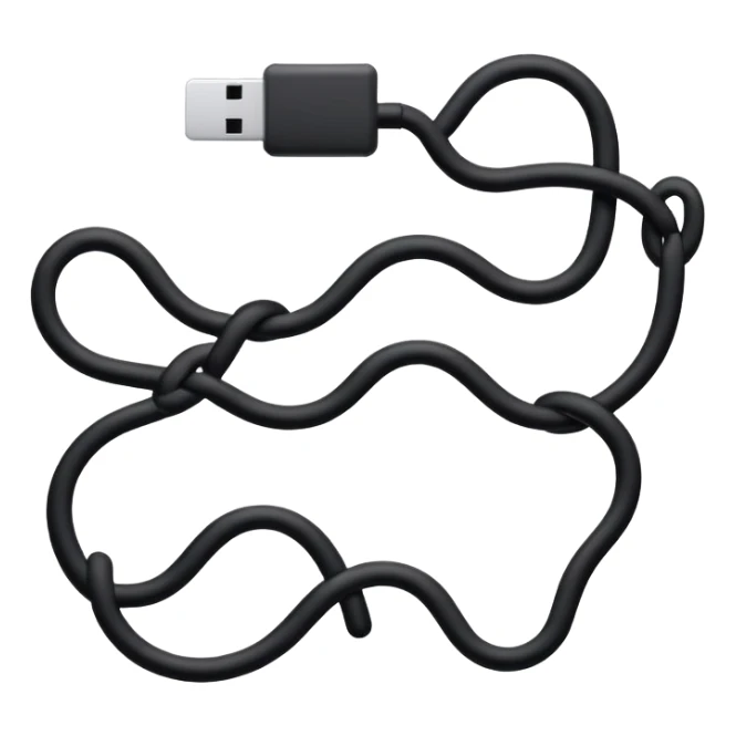 connected flowing BLK letters where all letters are joined together in one continuous design sticker