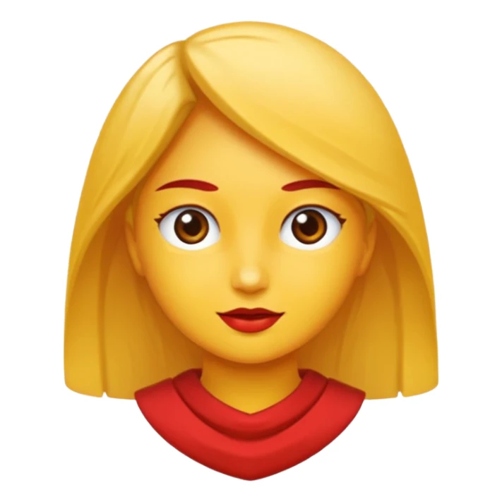 kadın kırmızı küpeli sarışın sticker