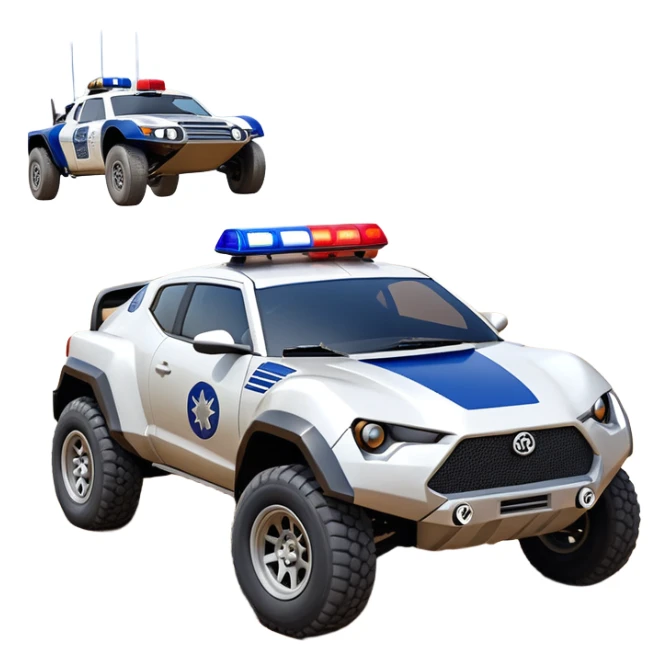 Star Wars’s Range trooper’s police evil darkly night blue Dirty and dented Local Motors Rally Fighter off road race car hot rod meets 2013 scion fr-s trophy truck-style basher flying down a dusty road catching everything (silver wheels) sticker