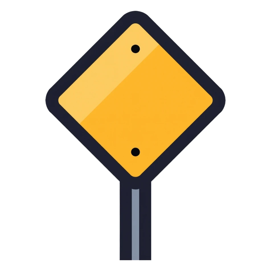 highway road sign sticker