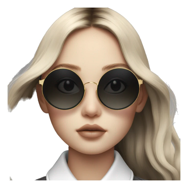 Saint Laurent sunglasses  round double metal bridge Sunglasses sticker