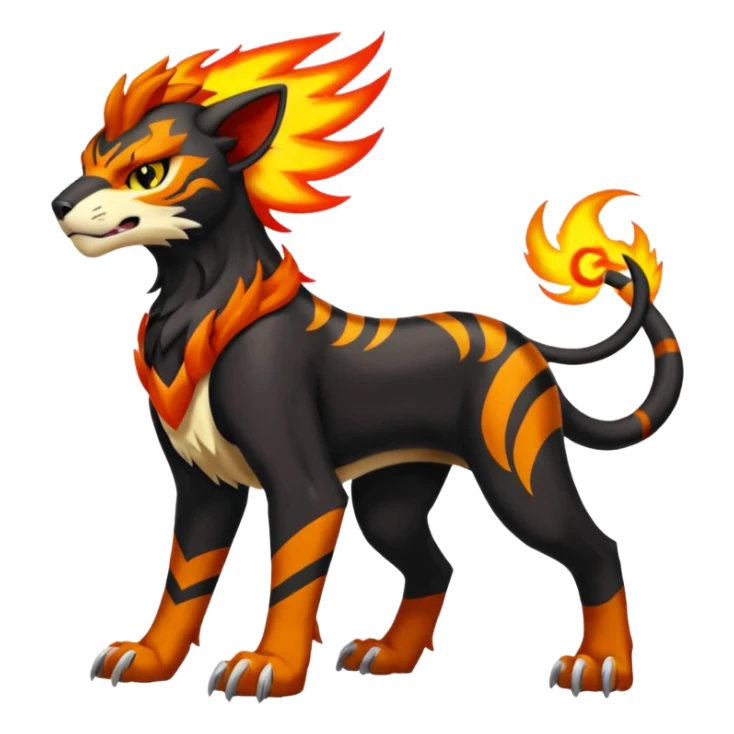 Houndoom-Tigress-Luxray-Gryphon-fusion (full body) sticker