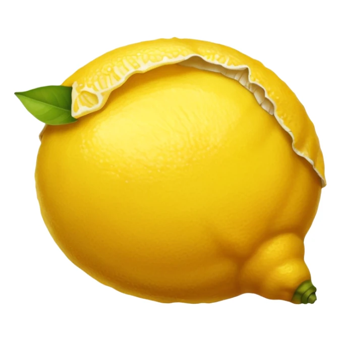 The leftovers of a lemon after making lemon juice sticker