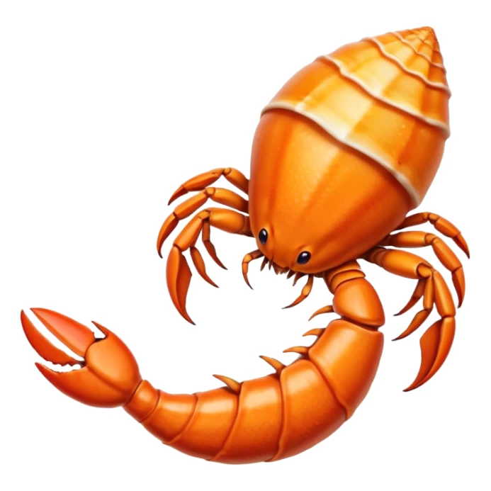 🦞🐚 una claw saliendo del emoji de shell sticker